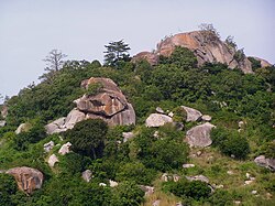 Collines de Dassa-Zoumé, décor du Triomphe Hôtel